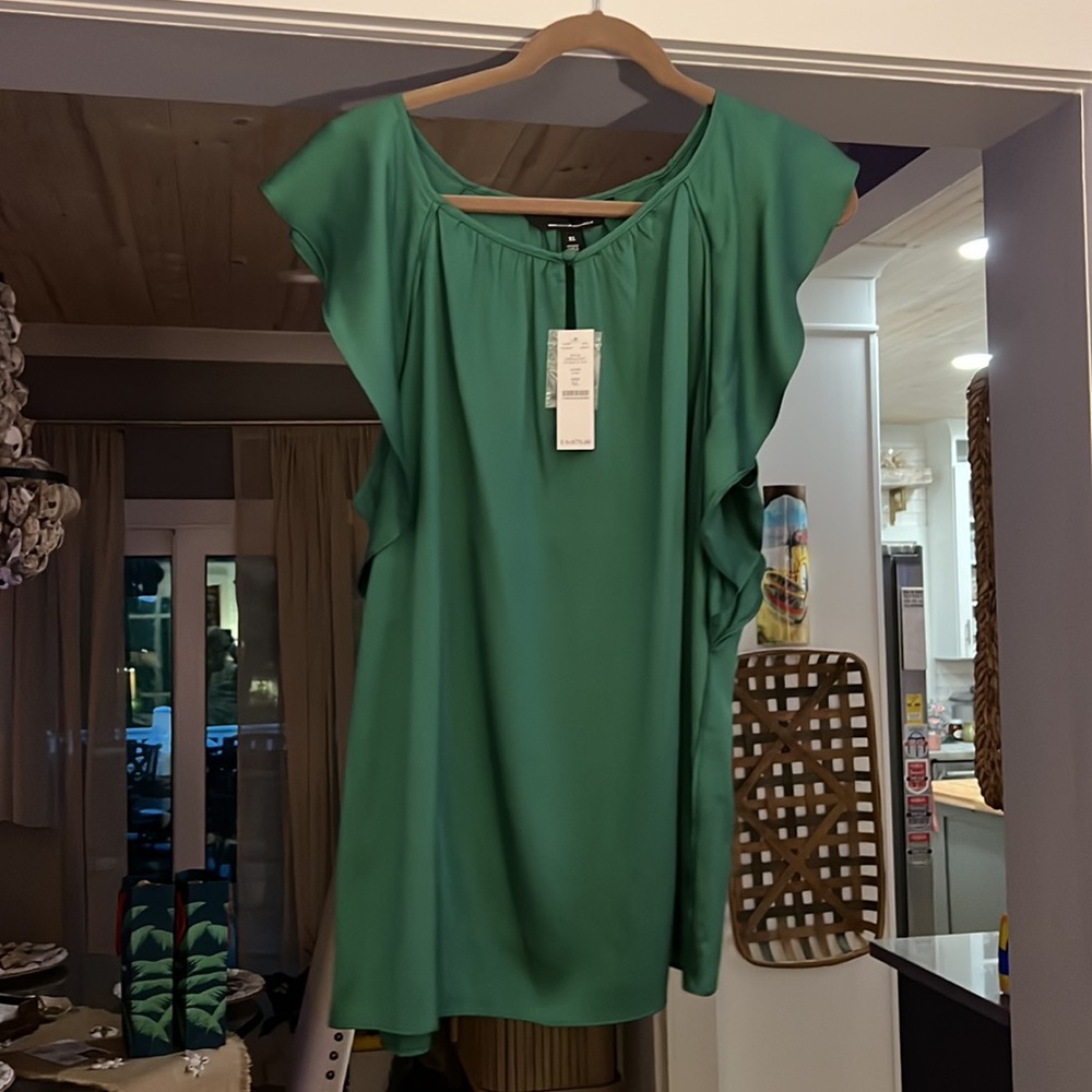 Amazon Color Xl Whbm Flutter Sleeve Top In Xl Nwt - image 3